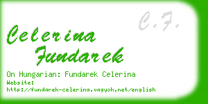 celerina fundarek business card